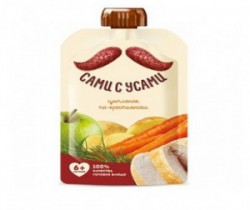 Пюре Сами с Усами цыпленок по-крестьянски с 6 мес 100 г