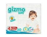 Подгузники детские, Gizmo (Гизмо) 7-18 кг р. 4 №30