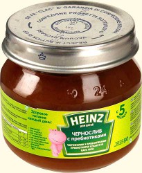 Пюре Heinz чернослив с пребиотиками с 5 мес 80 г