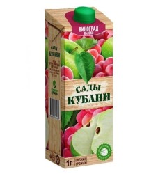 Сок Сады Кубани 1 л виноград-яблоко