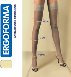 Чулки антиварикозные Ergoforma 1 класс компрессии 18-22 мм р. 5