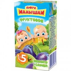 Пюре Фрутоняня Малышам яблоко слива с 5 мес 125 г