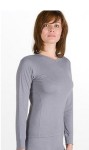 Термобелье для женщин, Guahoo (Гуаху) р. M арт. 261-S/GY Эвридэй мид-вэйт фуфайка серая